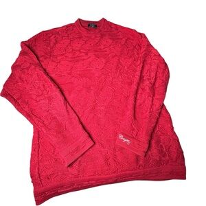 Authentic Coogi Australia sweater mens size 3x red mercerized cotton